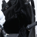 PRADA Tote Bag Nylon Black Silver Auth bs32790-22