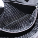 PRADA Tote Bag Nylon Black Silver Auth bs32790-24