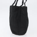 PRADA Tote Bag Nylon Black Silver Auth bs32790-3