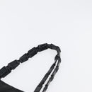PRADA Tote Bag Nylon Black Silver Auth bs32790-8