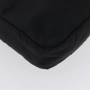PRADA Pouch Nylon Black Silver Auth bs32791-10