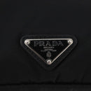 PRADA Pouch Nylon Black Silver Auth bs32791-14