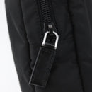 PRADA Pouch Nylon Black Silver Auth bs32791-15