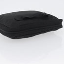 PRADA Pouch Nylon Black Silver Auth bs32791-6