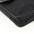 PRADA Shoulder Bag Nylon Black Silver Auth bs32792-14
