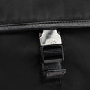 PRADA Shoulder Bag Nylon Black Silver Auth bs32792-18