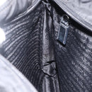 PRADA Shoulder Bag Nylon Black Silver Auth bs32792-21