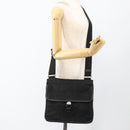 PRADA Shoulder Bag Nylon Black Silver Auth bs32792-25