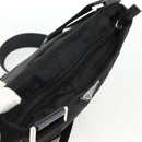 PRADA Shoulder Bag Nylon Black Silver Auth bs32792-6