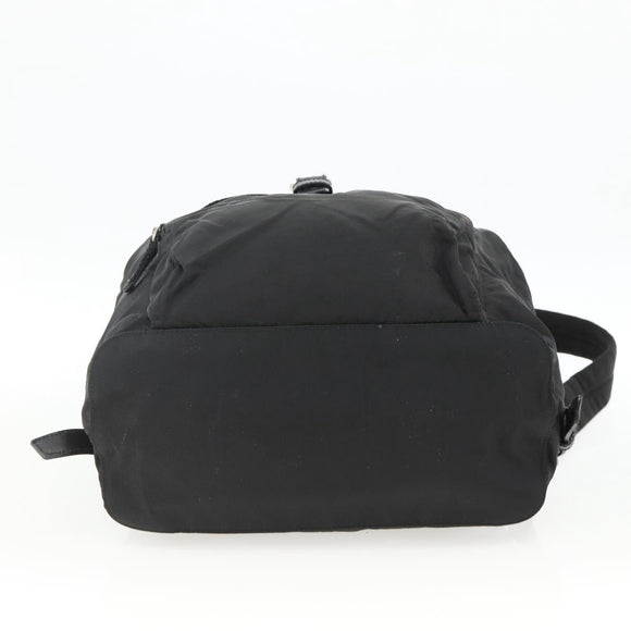 PRADA Rucksack Nylon Schwarz Silber Auth bs32793