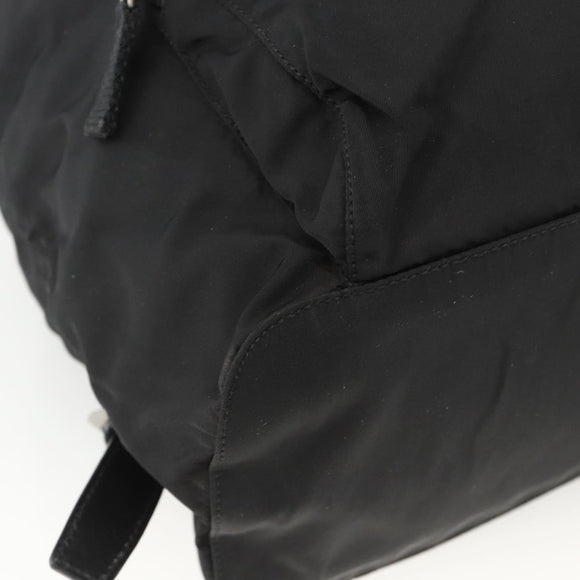 PRADA Rucksack Nylon Schwarz Silber Auth bs32793