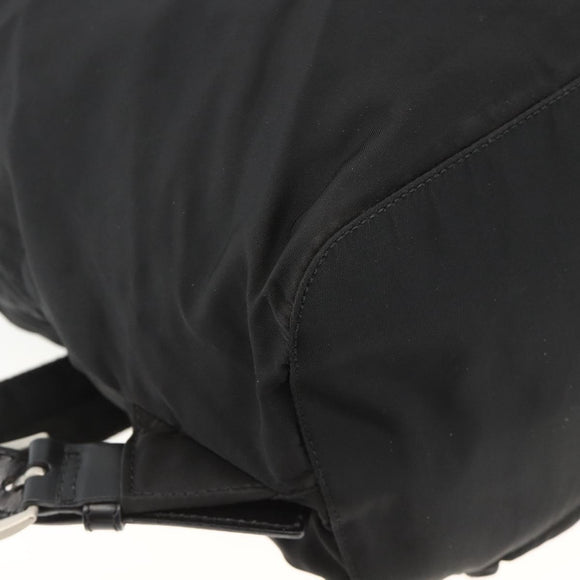PRADA Rucksack Nylon Schwarz Silber Auth bs32793