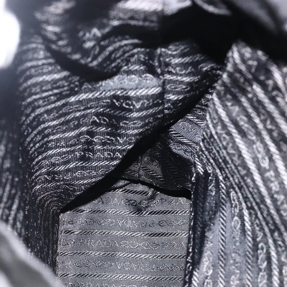 PRADA Rucksack Nylon Schwarz Silber Auth bs32793