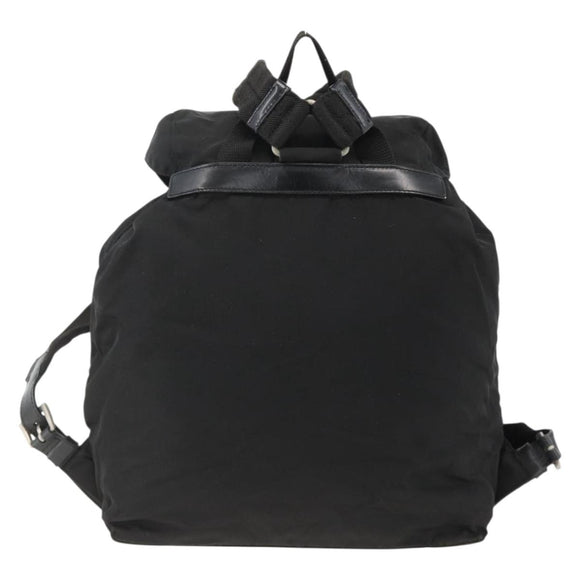 PRADA Rucksack Nylon Schwarz Silber Auth bs32793