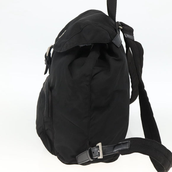 PRADA Rucksack Nylon Schwarz Silber Auth bs32793