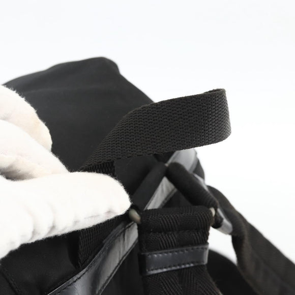 PRADA Rucksack Nylon Schwarz Silber Auth bs32793
