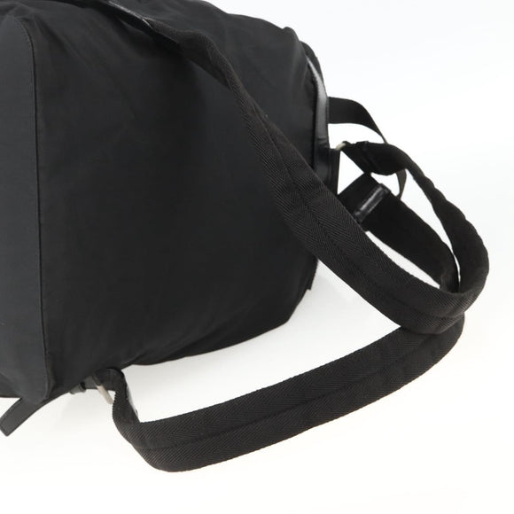 PRADA Rucksack Nylon Schwarz Silber Auth bs32793