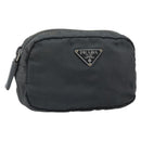 PRADA Pouch Nylon Black Auth bs32795-1