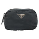 PRADA Pouch Nylon Black Auth bs32795-13