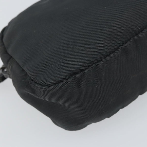 PRADA Pouch Nylon Black Auth bs32795