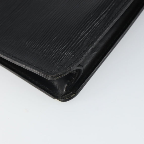 LOUIS VUITTON Epi Porte Documents・Senatur Briefcase Black M54452 Auth bs32800