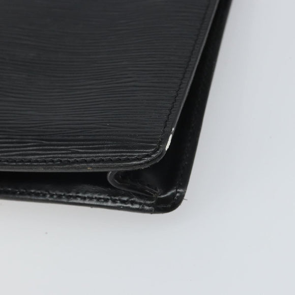LOUIS VUITTON Epi Porte Documents・Senatur Briefcase Black M54452 Auth bs32800