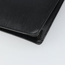 LOUIS VUITTON Epi Porte Documents・Senatur Briefcase Black M54452 Auth bs32800-16