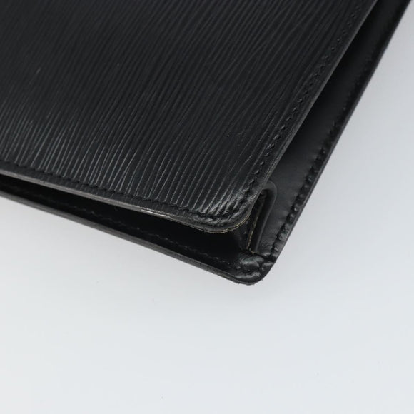 LOUIS VUITTON Epi Porte Documents・Senatur Briefcase Black M54452 Auth bs32800