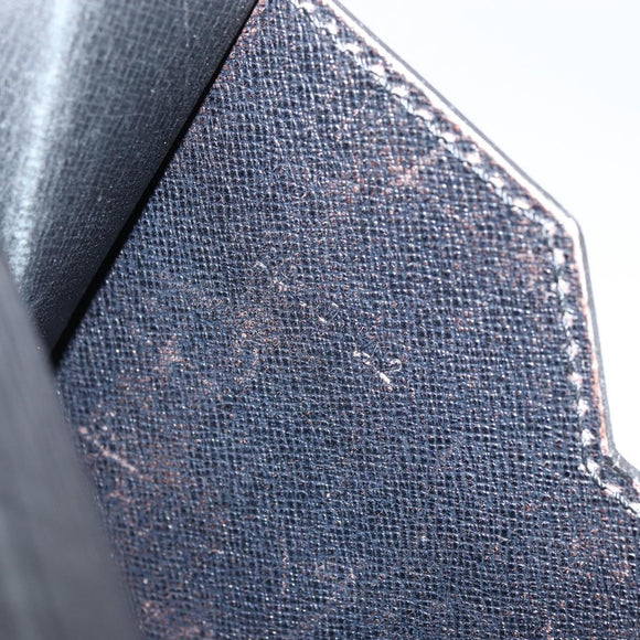 LOUIS VUITTON Epi Porte Documents・Senatur Briefcase Black M54452 Auth bs32800