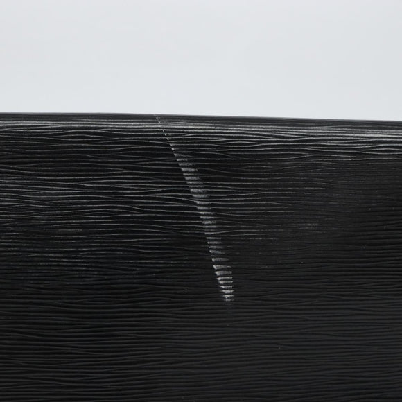 LOUIS VUITTON Epi Porte Documents・Senatur Briefcase Black M54452 Auth bs32800