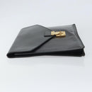 LOUIS VUITTON Epi Porte Documents・Senatur Briefcase Black M54452 Auth bs32800-5