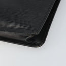LOUIS VUITTON Epi Porte Documents・Senatur Briefcase Black M54452 Auth bs32800-14