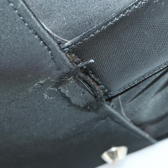 PRADA Carry Bag Nylon Black Silver Auth bs32807