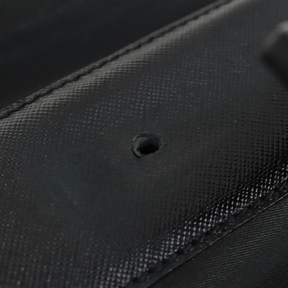 PRADA Carry Bag Nylon Black Silver Auth bs32807