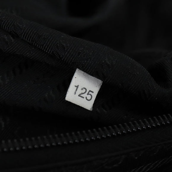 PRADA Carry Bag Nylon Black Silver Auth bs32807