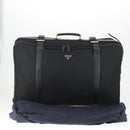 PRADA Carry Bag Nylon Black Silver Auth bs32807-12