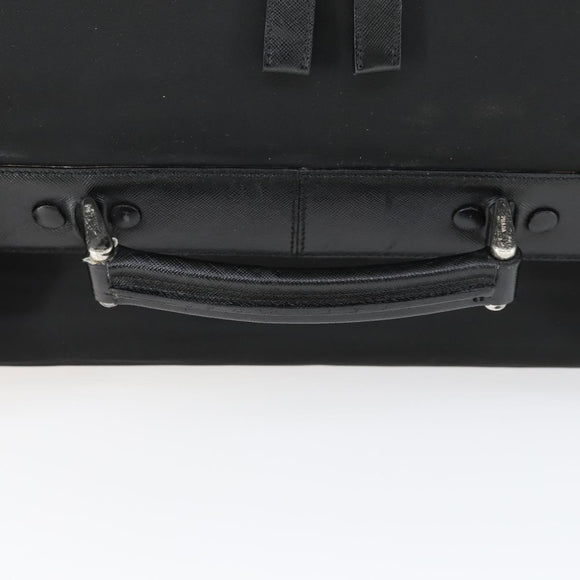 PRADA Carry Bag Nylon Black Silver Auth bs32807