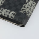 LOUIS VUITTON Damier Graphite Zippy Organizer Long Wallet N61214 LV Auth bs32812-17