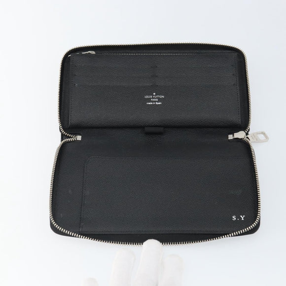 LOUIS VUITTON Damier Graphite Zippy Organizer Long Wallet N61214 LV Auth bs32812