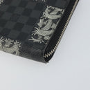 LOUIS VUITTON Damier Graphite Zippy Organizer Long Wallet N61214 LV Auth bs32812-14