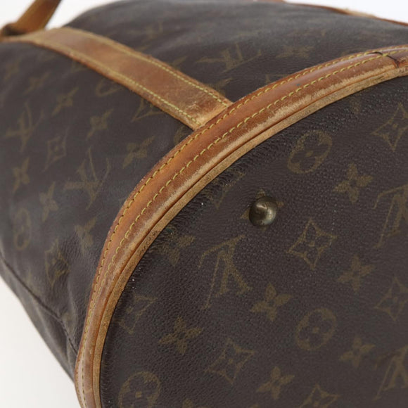 LOUIS VUITTON Monogram Bucket GM Shoulder Bag M42236 LV Auth bs32814