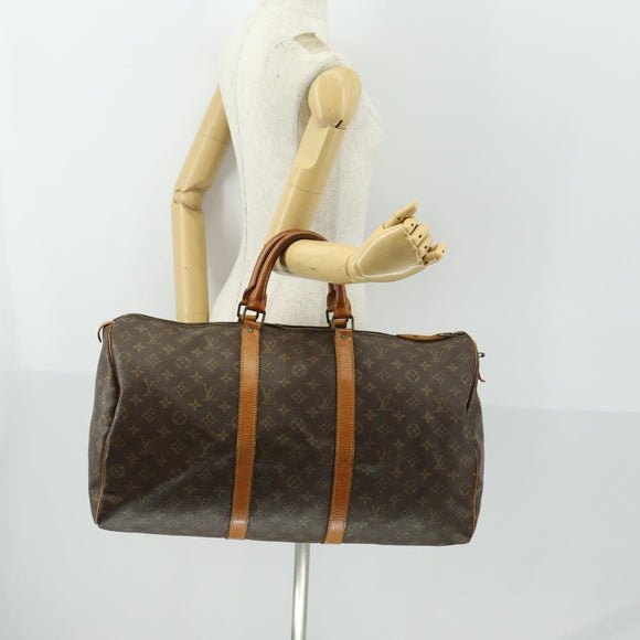 LOUIS VUITTON Monogram Keepall 45 Boston Bag M41428 LV Auth bs32819