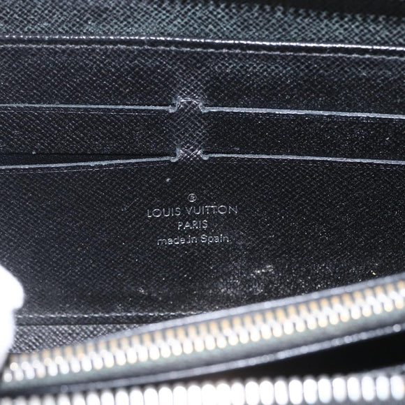 LOUIS VUITTON Epi Zippy Wallet Long Wallet Black M64838 LV Auth bs32820