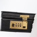 LOEWE Trunk Leather Black Auth bs32822-18