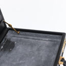 LOEWE Trunk Leather Black Auth bs32822-21