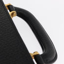 LOEWE Trunk Leather Black Auth bs32822-14