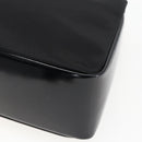 GUCCI Bamboo Hand Bag Nylon Black Silver Auth bs32825-12