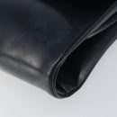 LOEWE Shoulder Bag Leather Navy Gold Auth bs32826-9