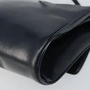 LOEWE Shoulder Bag Leather Navy Gold Auth bs32826-15