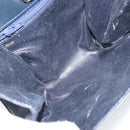 LOEWE Shoulder Bag Leather Navy Gold Auth bs32826-11